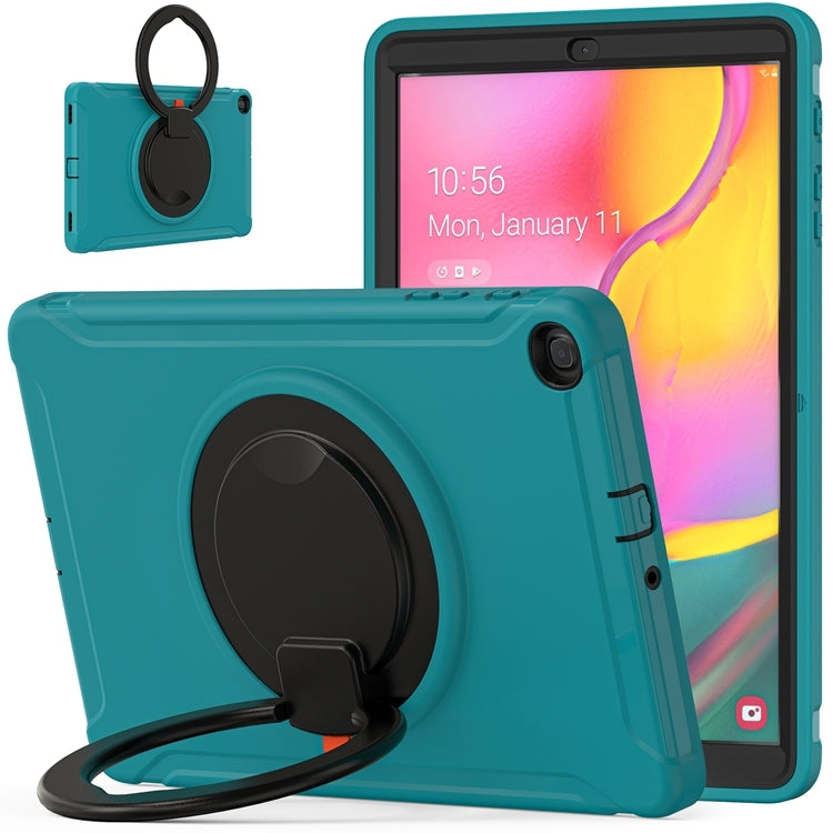 For Samsung Galaxy Tab A 10.1 T515/T510 2019 Shockproof TPU + PC Protective Case with 360 Degree Rotation Foldable Handle Grip Holder & Pen Slot