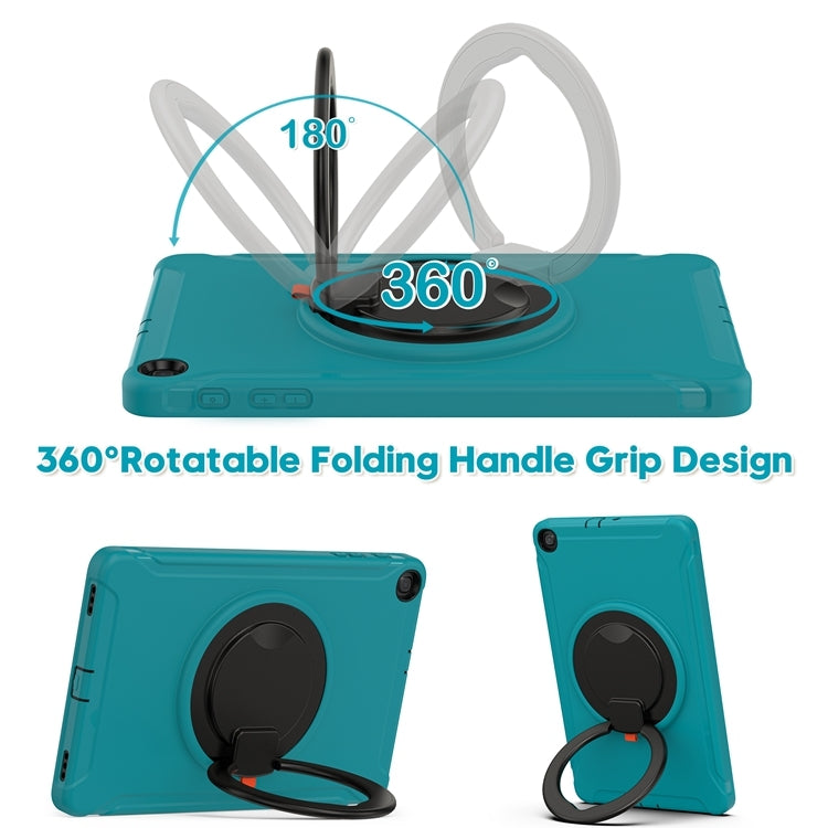 For Samsung Galaxy Tab A 10.1 T515/T510 2019 Shockproof TPU + PC Protective Case with 360 Degree Rotation Foldable Handle Grip Holder & Pen Slot