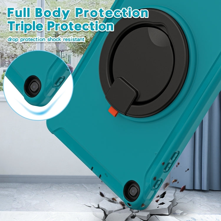 For Samsung Galaxy Tab A 10.1 T515/T510 2019 Shockproof TPU + PC Protective Case with 360 Degree Rotation Foldable Handle Grip Holder & Pen Slot