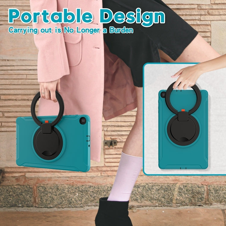 For Samsung Galaxy Tab A 10.1 T515/T510 2019 Shockproof TPU + PC Protective Case with 360 Degree Rotation Foldable Handle Grip Holder & Pen Slot