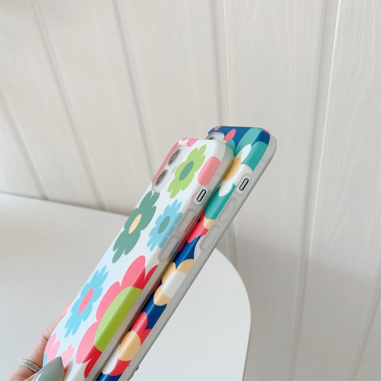 For iPhone 11 Pro Flower Pattern TPU Shockproof Protective Case with Neck Lanyard