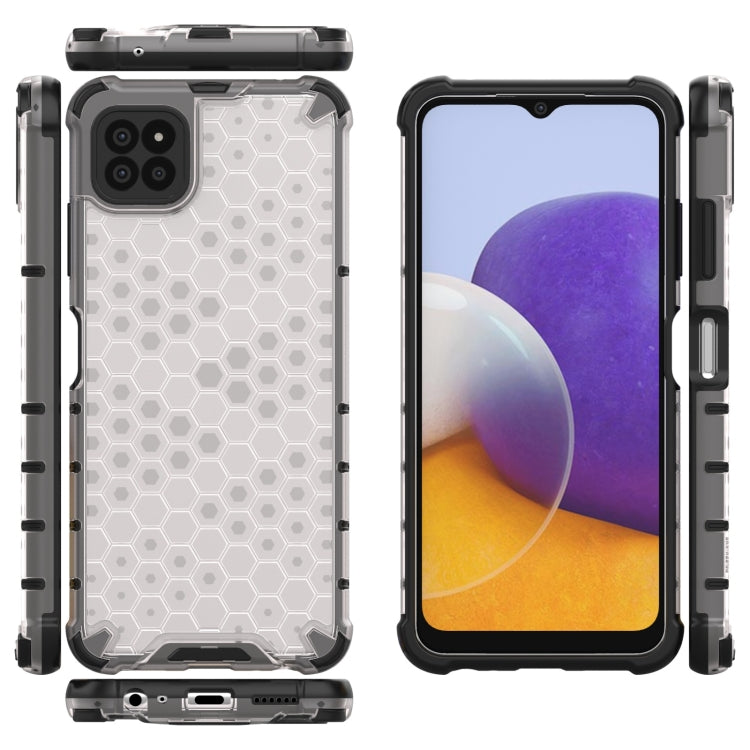 For Samsung Galaxy A22 5G Shockproof Honeycomb PC + TPU Protective Case
