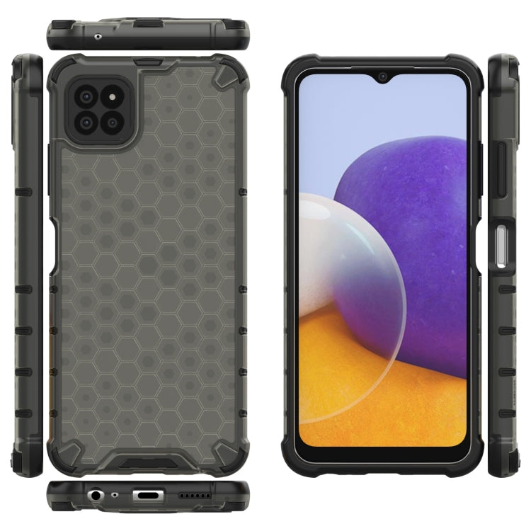 For Samsung Galaxy A22 5G Shockproof Honeycomb PC + TPU Protective Case
