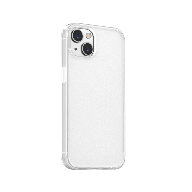 For iPhone 13 Skin Feel Frosted PC + TPU Shockproof Case with Color Button