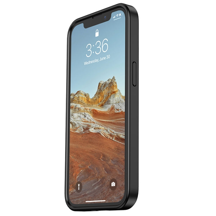 For iPhone 13 Skin Feel Frosted PC + TPU Shockproof Case with Color Button