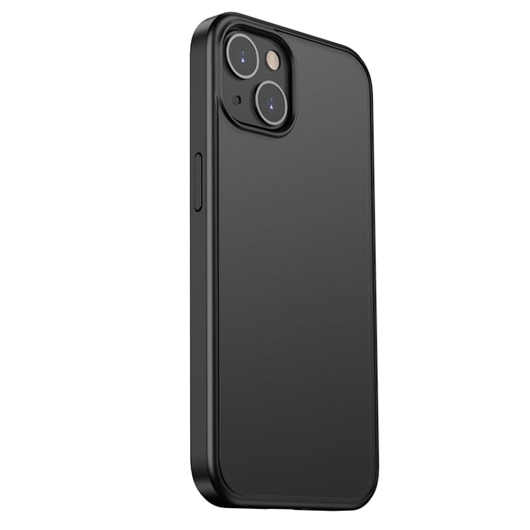 For iPhone 13 Skin Feel Frosted PC + TPU Shockproof Case with Color Button