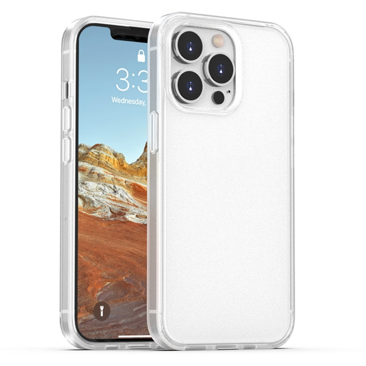 For iPhone 13 Pro Skin Feel Frosted PC + TPU Shockproof Case with Color Button