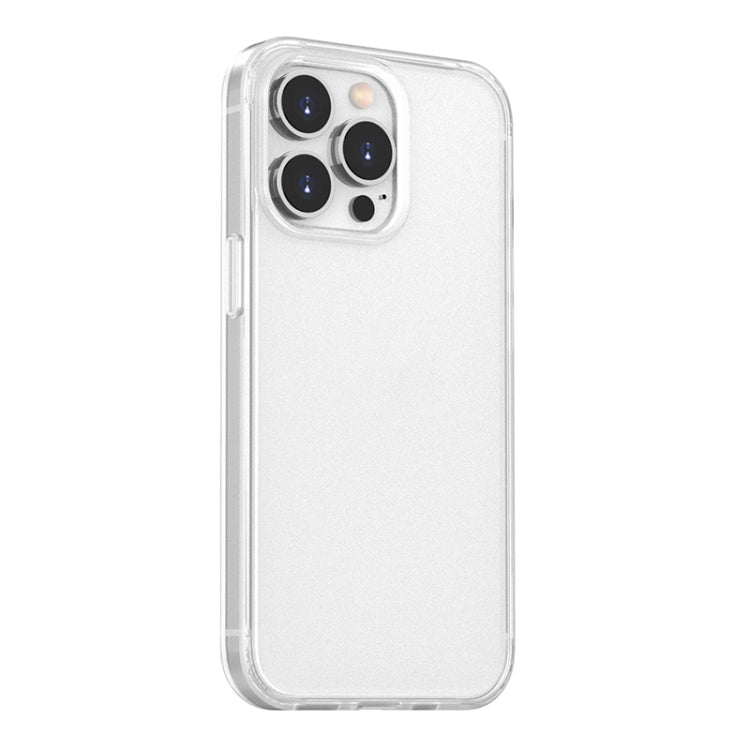 For iPhone 13 Pro Skin Feel Frosted PC + TPU Shockproof Case with Color Button