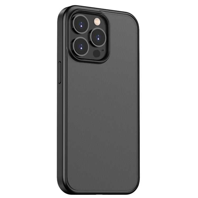 For iPhone 13 Pro Skin Feel Frosted PC + TPU Shockproof Case with Color Button