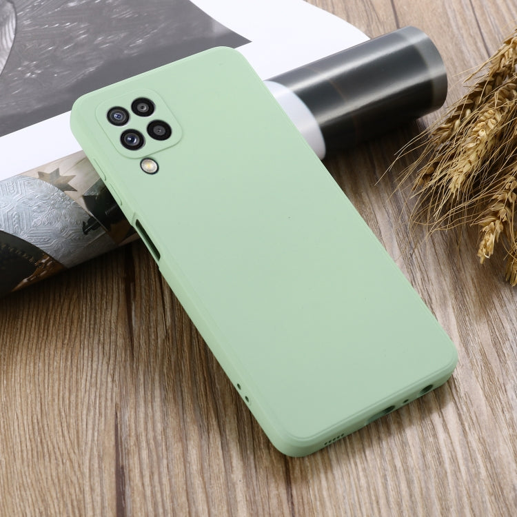 For Samsung Galaxy M32 4G Indian Version Solid Color Liquid Silicone Dropproof Full Coverage Protective Case