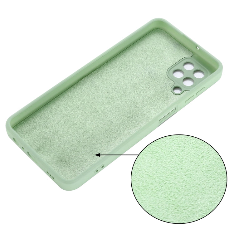 For Samsung Galaxy M32 4G Indian Version Solid Color Liquid Silicone Dropproof Full Coverage Protective Case