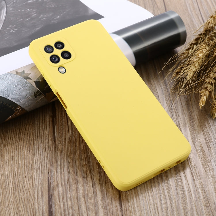 For Samsung Galaxy M32 4G Indian Version Solid Color Liquid Silicone Dropproof Full Coverage Protective Case