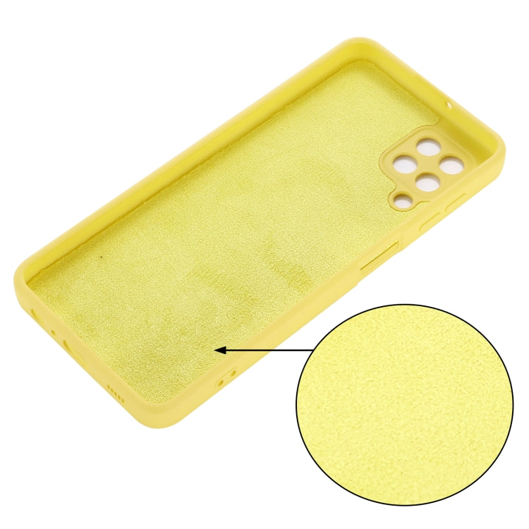 For Samsung Galaxy M32 4G Indian Version Solid Color Liquid Silicone Dropproof Full Coverage Protective Case