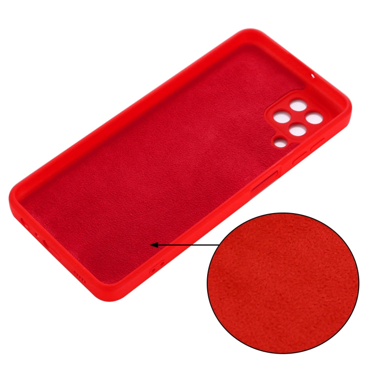 For Samsung Galaxy M32 4G Indian Version Solid Color Liquid Silicone Dropproof Full Coverage Protective Case