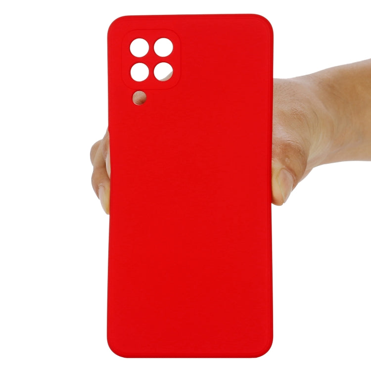 For Samsung Galaxy M32 4G Indian Version Solid Color Liquid Silicone Dropproof Full Coverage Protective Case