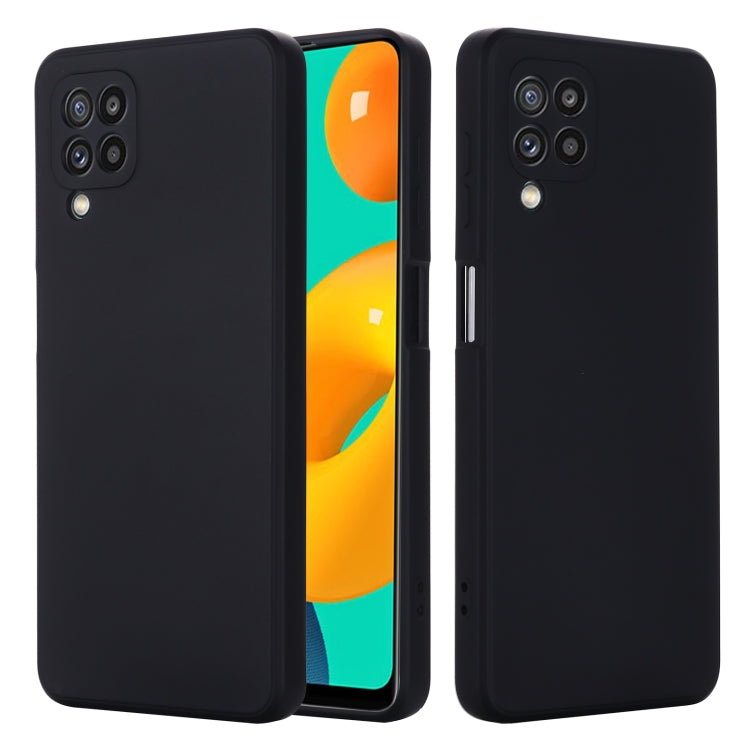 For Samsung Galaxy M32 4G Indian Version Solid Color Liquid Silicone Dropproof Full Coverage Protective Case