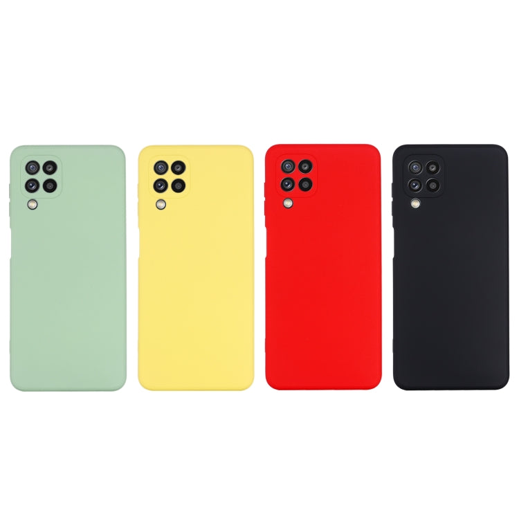 For Samsung Galaxy M32 4G Indian Version Solid Color Liquid Silicone Dropproof Full Coverage Protective Case