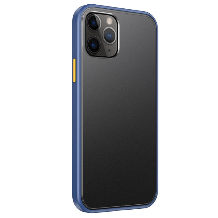 For iPhone 12 mini Skin Feel Frosted PC + TPU Shockproof Case with Color Button