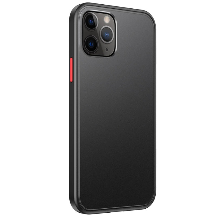 For iPhone 12 mini Skin Feel Frosted PC + TPU Shockproof Case with Color Button