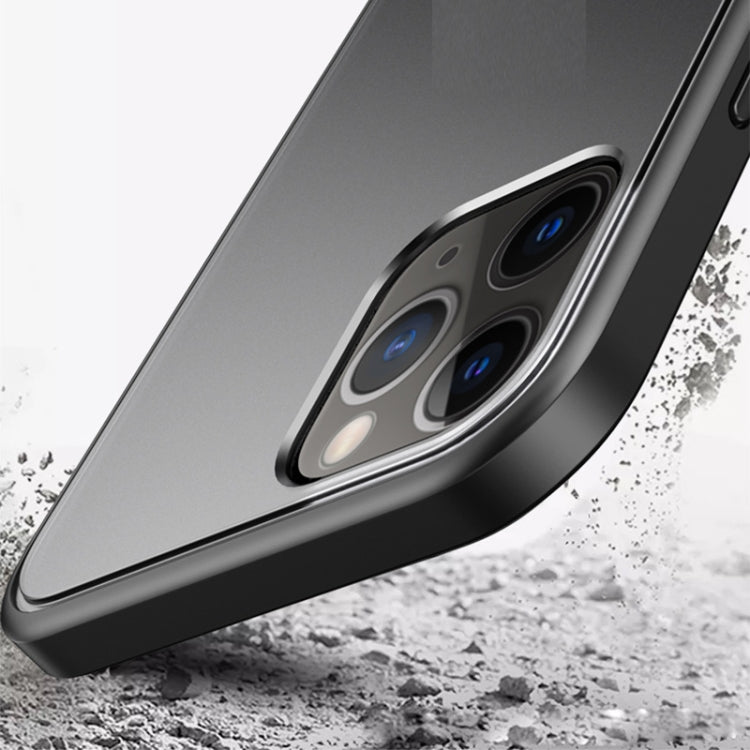 For iPhone 12 mini Skin Feel Frosted PC + TPU Shockproof Case with Color Button