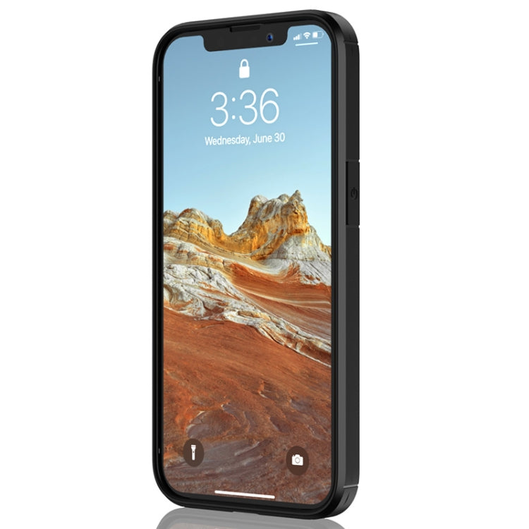For iPhone 13 mini Pioneer Carbon Fiber Texture Shockproof TPU + PC Case