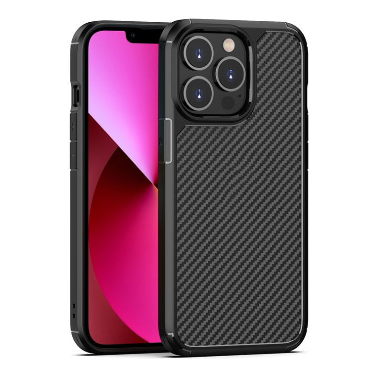 For iPhone 13 Pioneer Carbon Fiber Texture Shockproof TPU + PC Case
