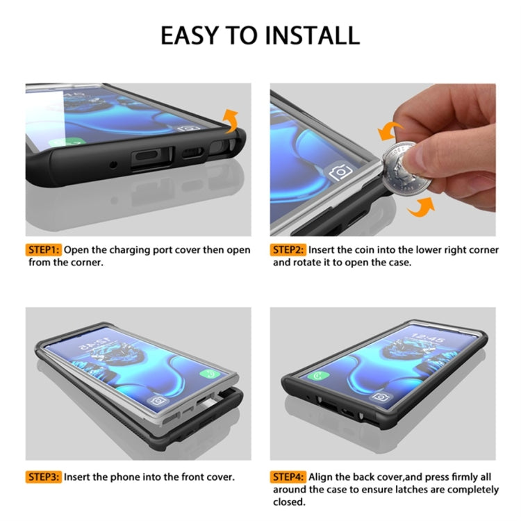 For Galaxy Note 10 RedPepper Shockproof Scratchproof Dust-proof PC + TPU Protective Case(Black)