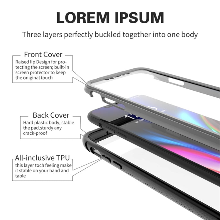 For iPhone 11 Pro Max RedPepper Shockproof Scratchproof Dust-proof PC + TPU Protective Case(Black)