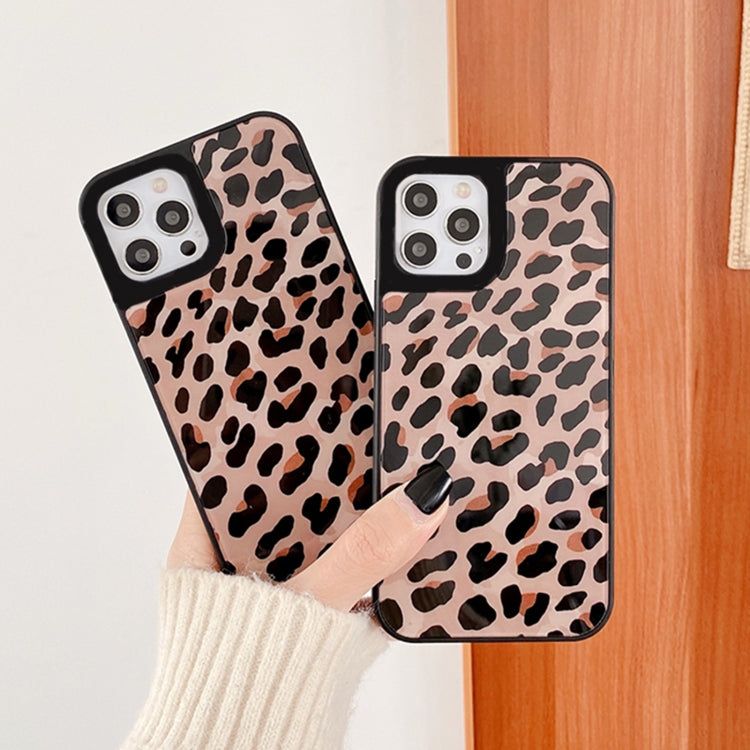 For iPhone SE 2022 / SE 2020 / 8 / 7 Mirror Series Classic Leopard Print Pattern Protective Case