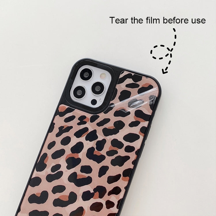 For iPhone XS Max Mirror Series Classic Leopard Print Pattern Protective Case