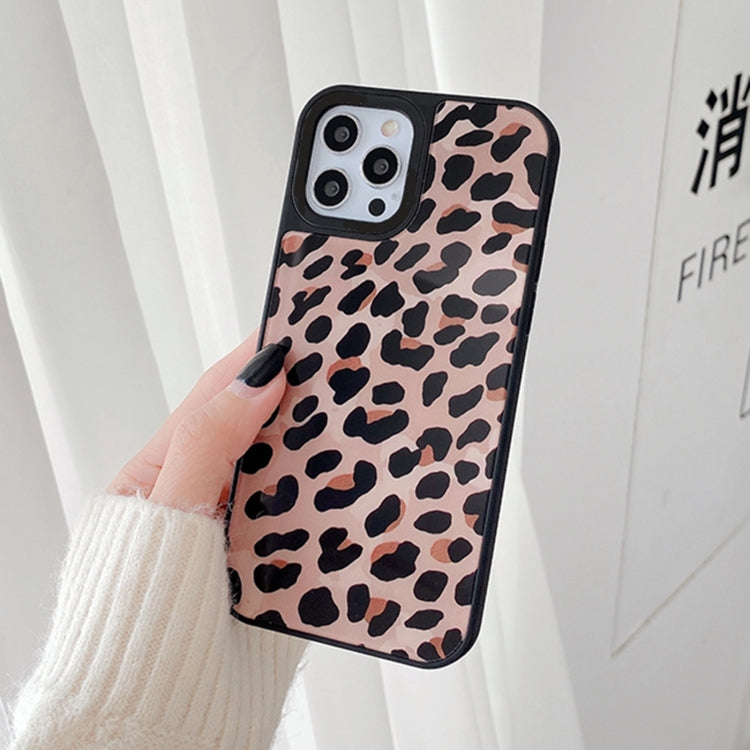 For iPhone 12 Pro Max Mirror Series Classic Leopard Print Pattern Protective Case