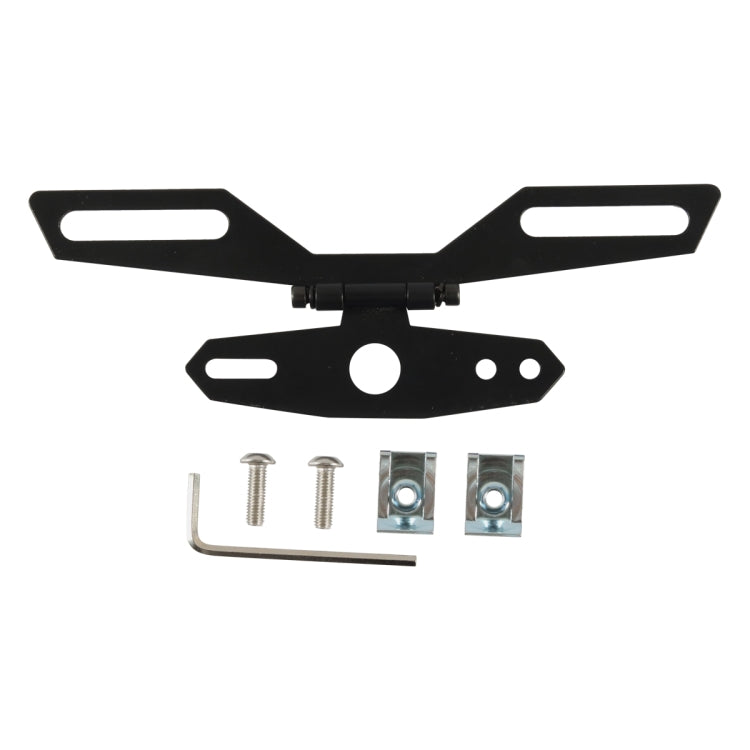 A6321 Motorcycle License Plate Lamp Triangle Bracket with Tool Bag