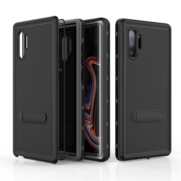 For Galaxy Note 10+ RedPepper Shockproof Waterproof Solid Color PC + TPU Protective Case with Holder