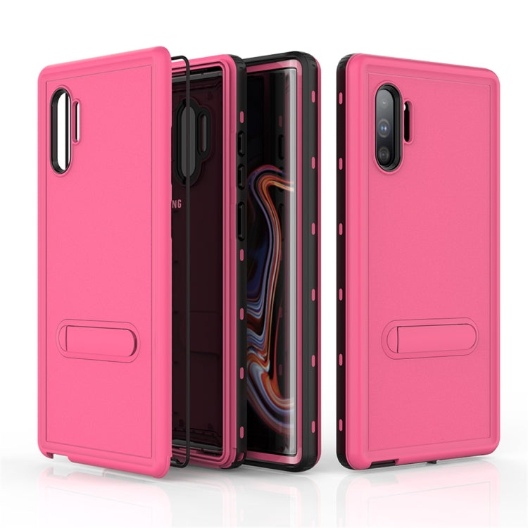 For Galaxy Note 10+ RedPepper Shockproof Waterproof Solid Color PC + TPU Protective Case with Holder