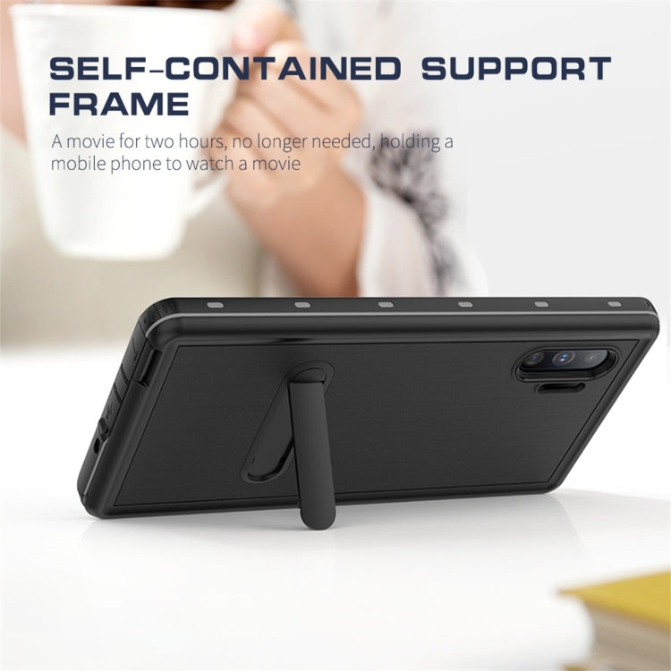For Galaxy Note 10+ RedPepper Shockproof Waterproof Solid Color PC + TPU Protective Case with Holder