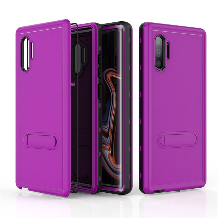 For Galaxy Note 10+ RedPepper Shockproof Waterproof Solid Color PC + TPU Protective Case with Holder