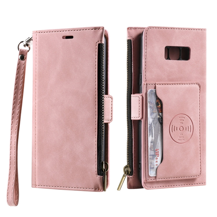 For Samsung Galaxy S10e Side Zipper Back Card Horizontal Flip PU Leather Case with Card Slots & Wallet & Photo Frame & Lanyard