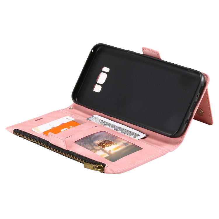 For Samsung Galaxy S10e Side Zipper Back Card Horizontal Flip PU Leather Case with Card Slots & Wallet & Photo Frame & Lanyard