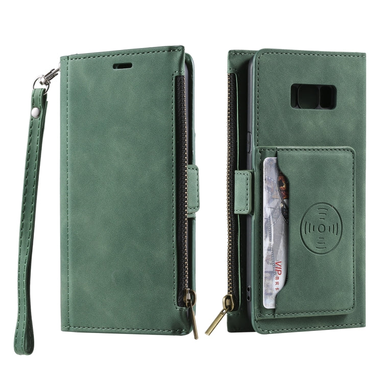 For Samsung Galaxy S10e Side Zipper Back Card Horizontal Flip PU Leather Case with Card Slots & Wallet & Photo Frame & Lanyard