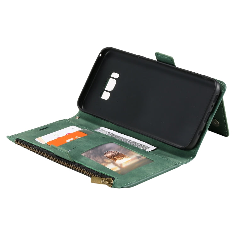 For Samsung Galaxy S10e Side Zipper Back Card Horizontal Flip PU Leather Case with Card Slots & Wallet & Photo Frame & Lanyard