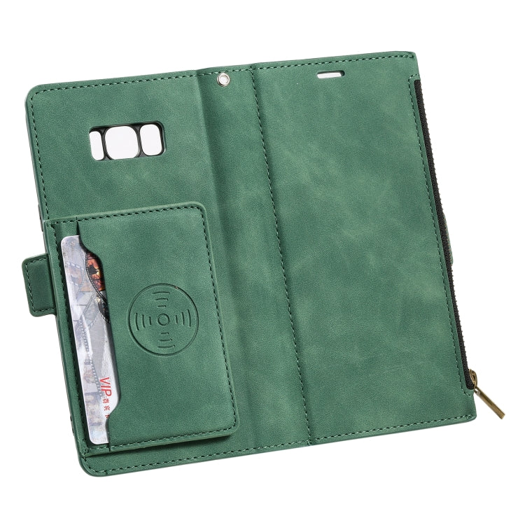 For Samsung Galaxy S10e Side Zipper Back Card Horizontal Flip PU Leather Case with Card Slots & Wallet & Photo Frame & Lanyard