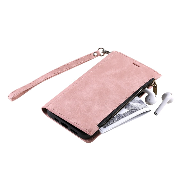 For Samsung Galaxy S20 Ultra Side Zipper Back Card Horizontal Flip PU Leather Case with Card Slots & Wallet & Photo Frame & Lanyard
