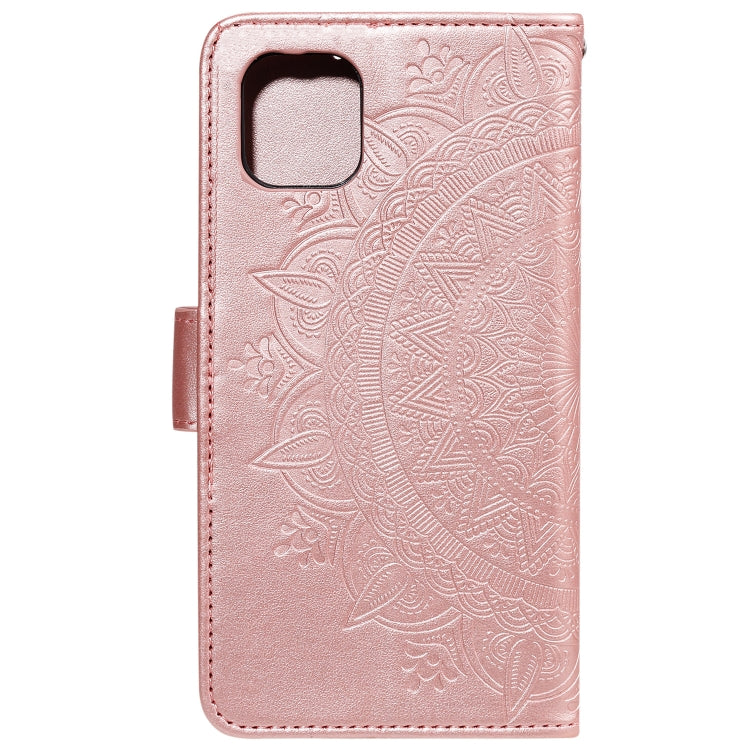 For iPhone 13 mini Totem Flower Embossed Horizontal Flip TPU + PU Leather Case with Holder & Card Slots & Wallet