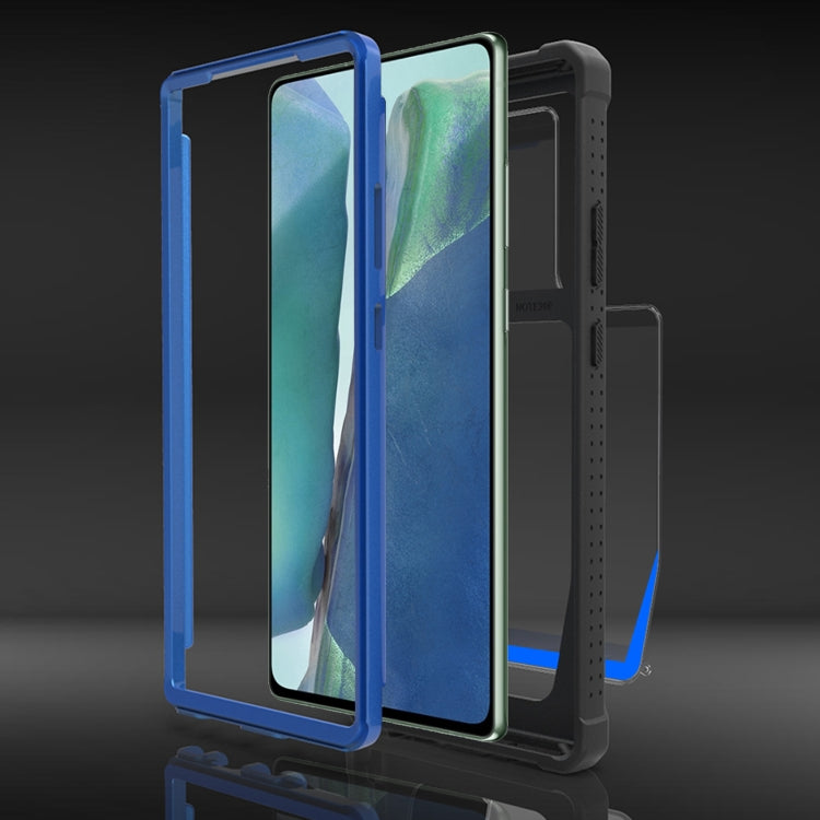 For Samsung Galaxy Note20 Ultra Stellar Space PC + TPU 360 Degree All-inclusive Shockproof Case