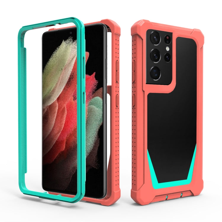 For Samsung Galaxy S21 Ultra 5G Stellar Space PC + TPU 360 Degree All-inclusive Shockproof Case