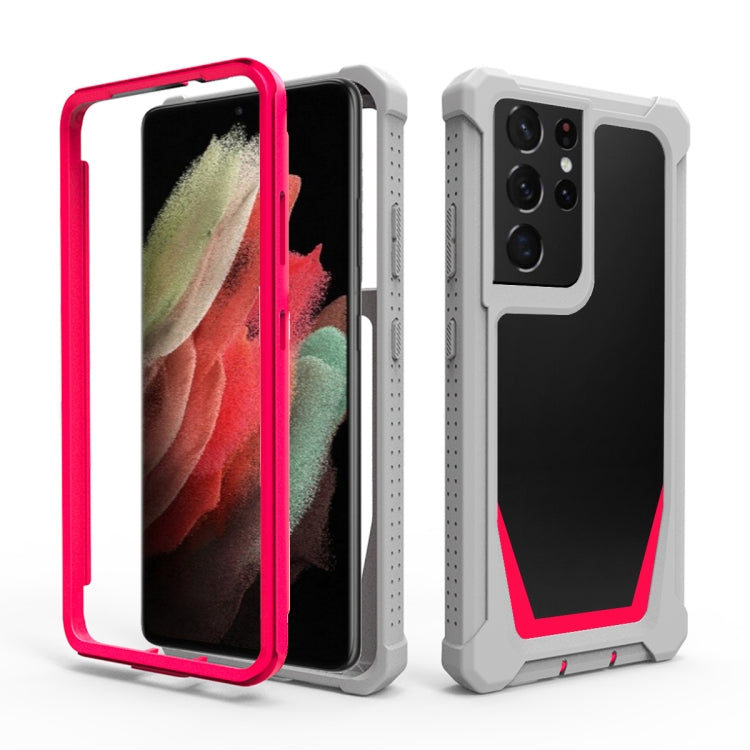 For Samsung Galaxy S21 Ultra 5G Stellar Space PC + TPU 360 Degree All-inclusive Shockproof Case