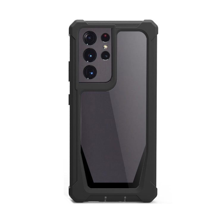 For Samsung Galaxy S21 Ultra 5G Stellar Space PC + TPU 360 Degree All-inclusive Shockproof Case