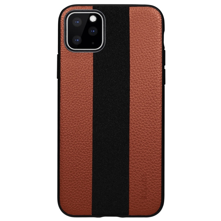 For iPhone 11 SULADA Anti-slip TPU + Handmade Leather Protective Case