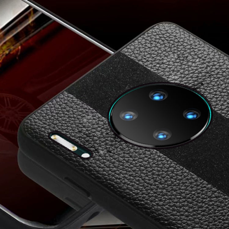 For Huawei Mate 30 SULADA Anti-slip TPU + Handmade Leather Protective Case