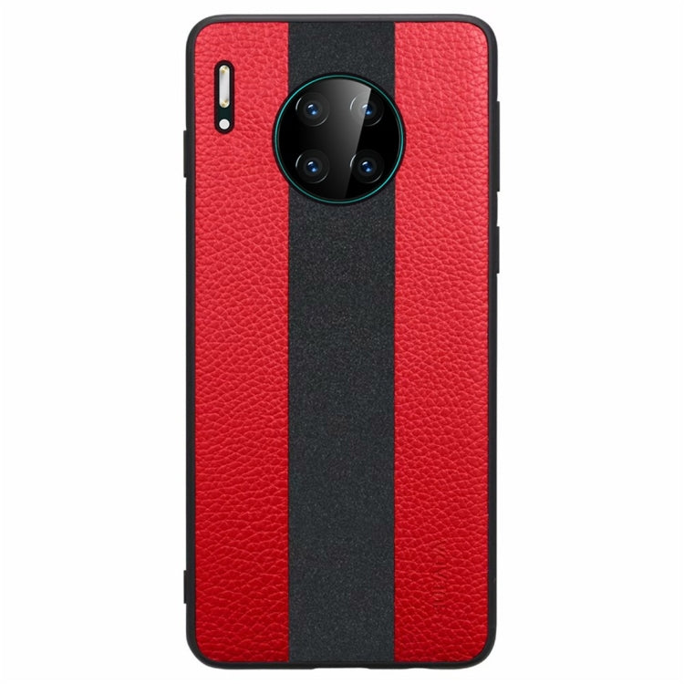 For Huawei Mate 30 SULADA Anti-slip TPU + Handmade Leather Protective Case